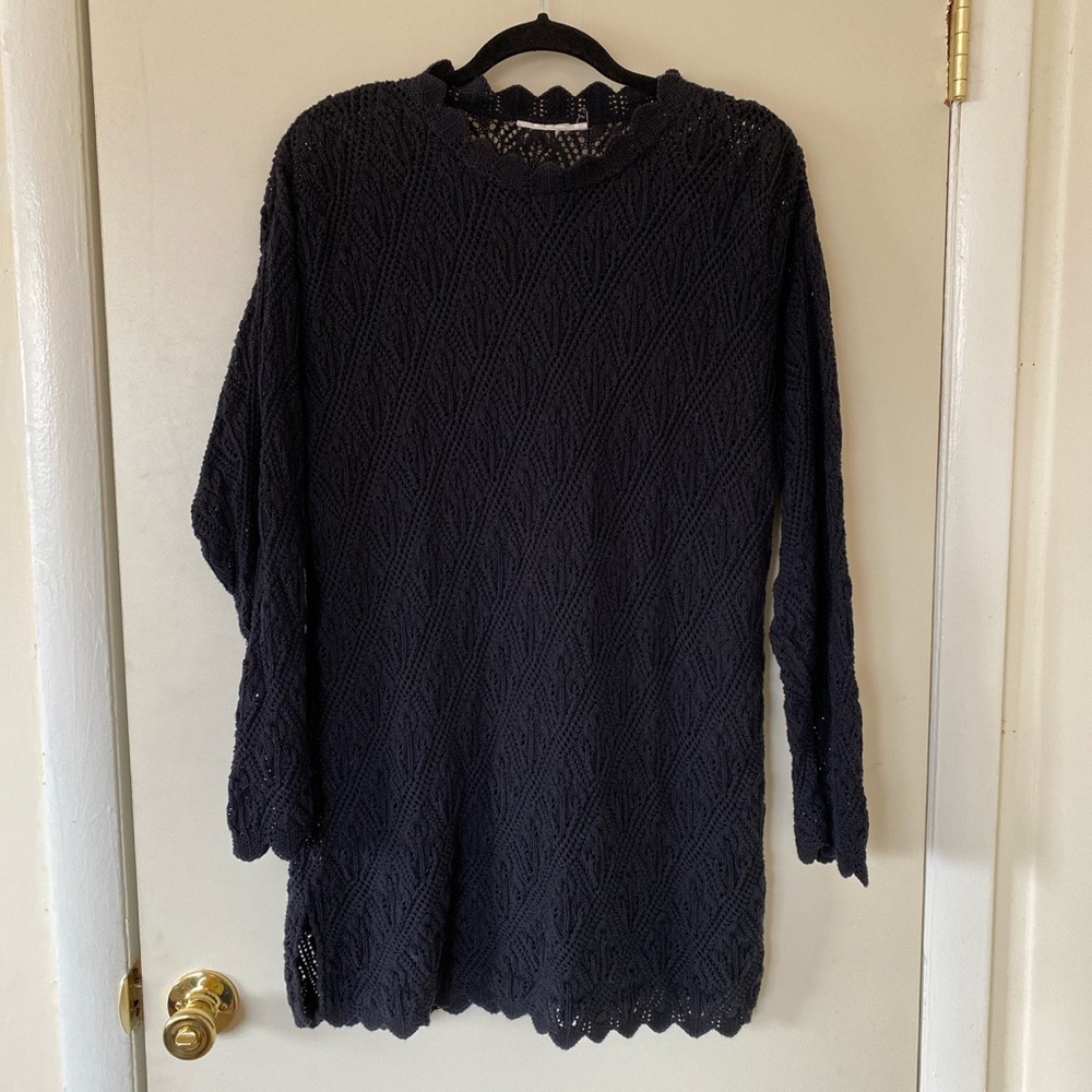 Crochet Black Sweater 🖤